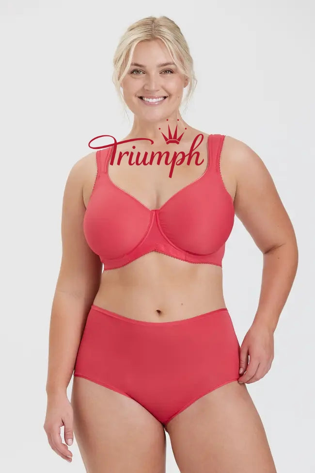 Triumph – (4 kosi) modrček z velikimi košaricami in push-up vzorcem