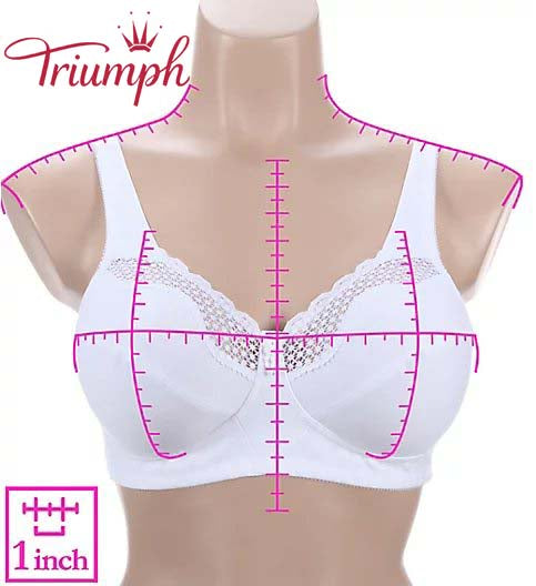 Triumph - (4 kosi)💥Moderen modrček z oporo, nestandardne velikosti